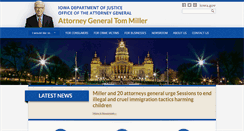 Desktop Screenshot of iowaattorneygeneral.gov